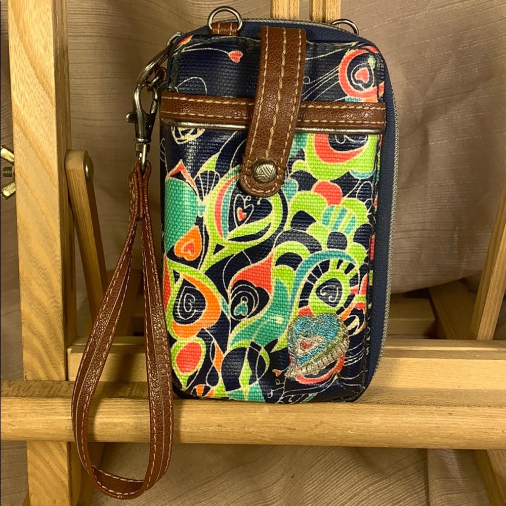Sak Roots Love wristlet detachable strap, fun!
